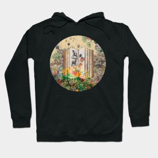 Floral book garden Hoodie